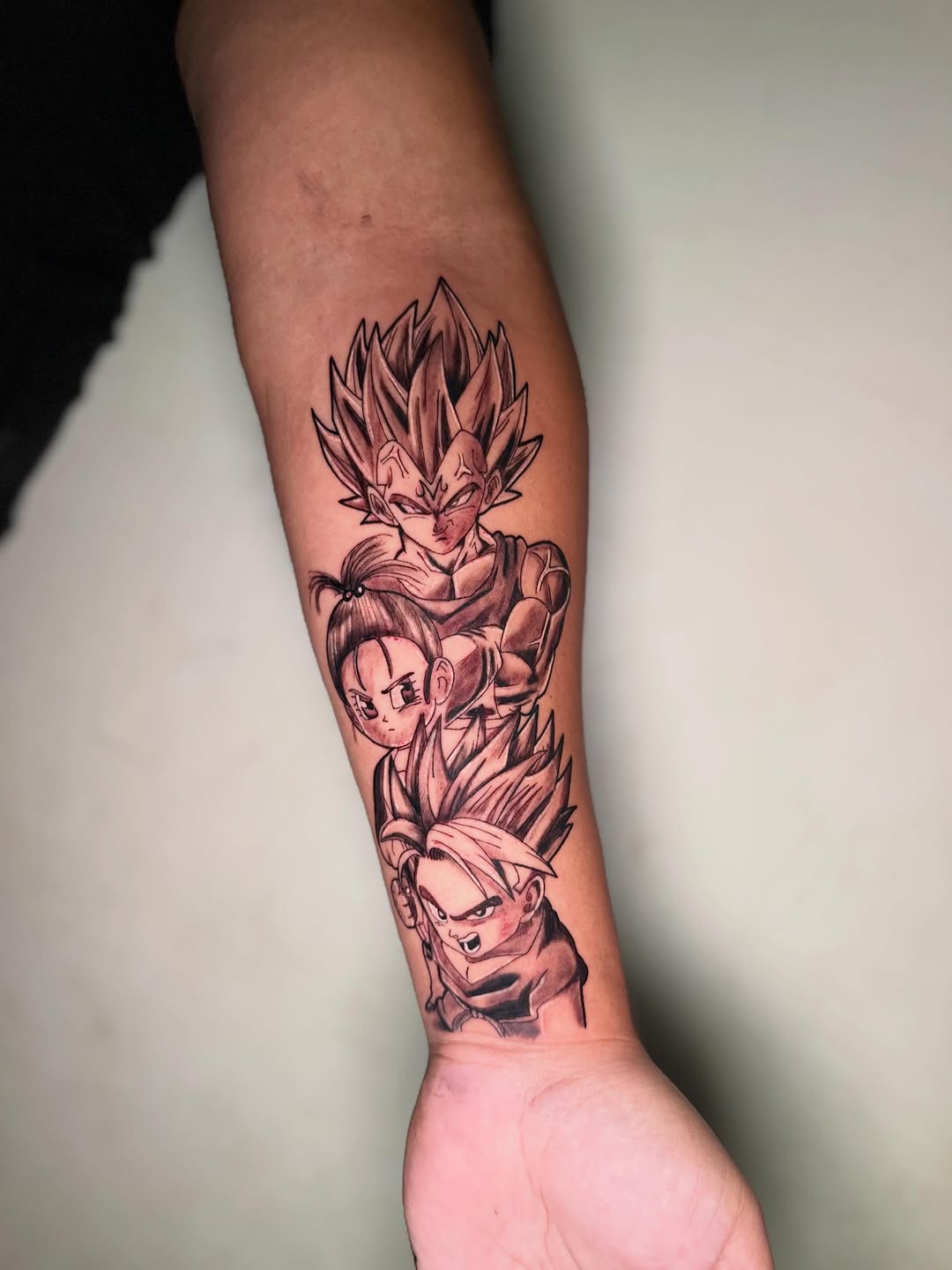 Tattoo by @_dotmx_ — anime