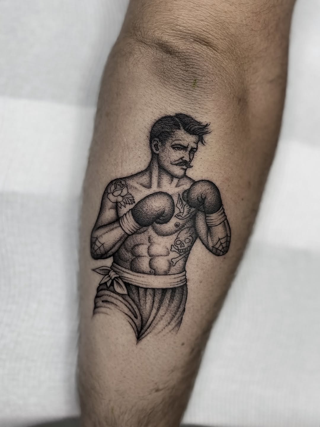 Tattoo by @bradtattoos_ — american_traditional, black_and_grey