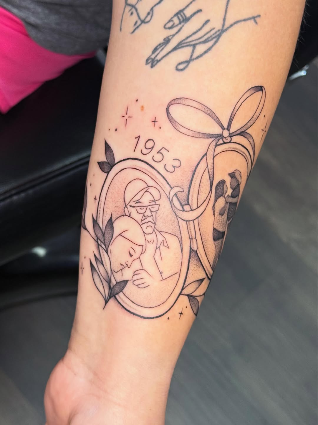 Tattoo by @candybrainink — fine_line, black_and_grey