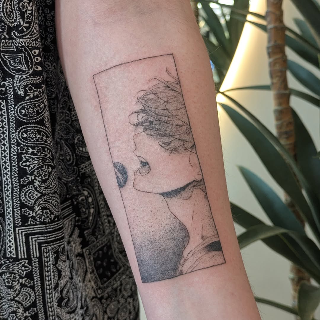 Tattoo by @marienettes_ — illustrative, dotwork