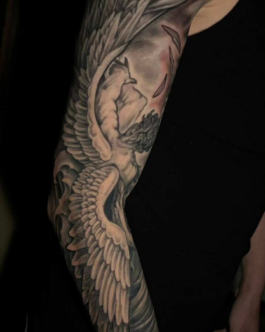 Tattoo by @philrobertsontattoos — realism, black_and_grey