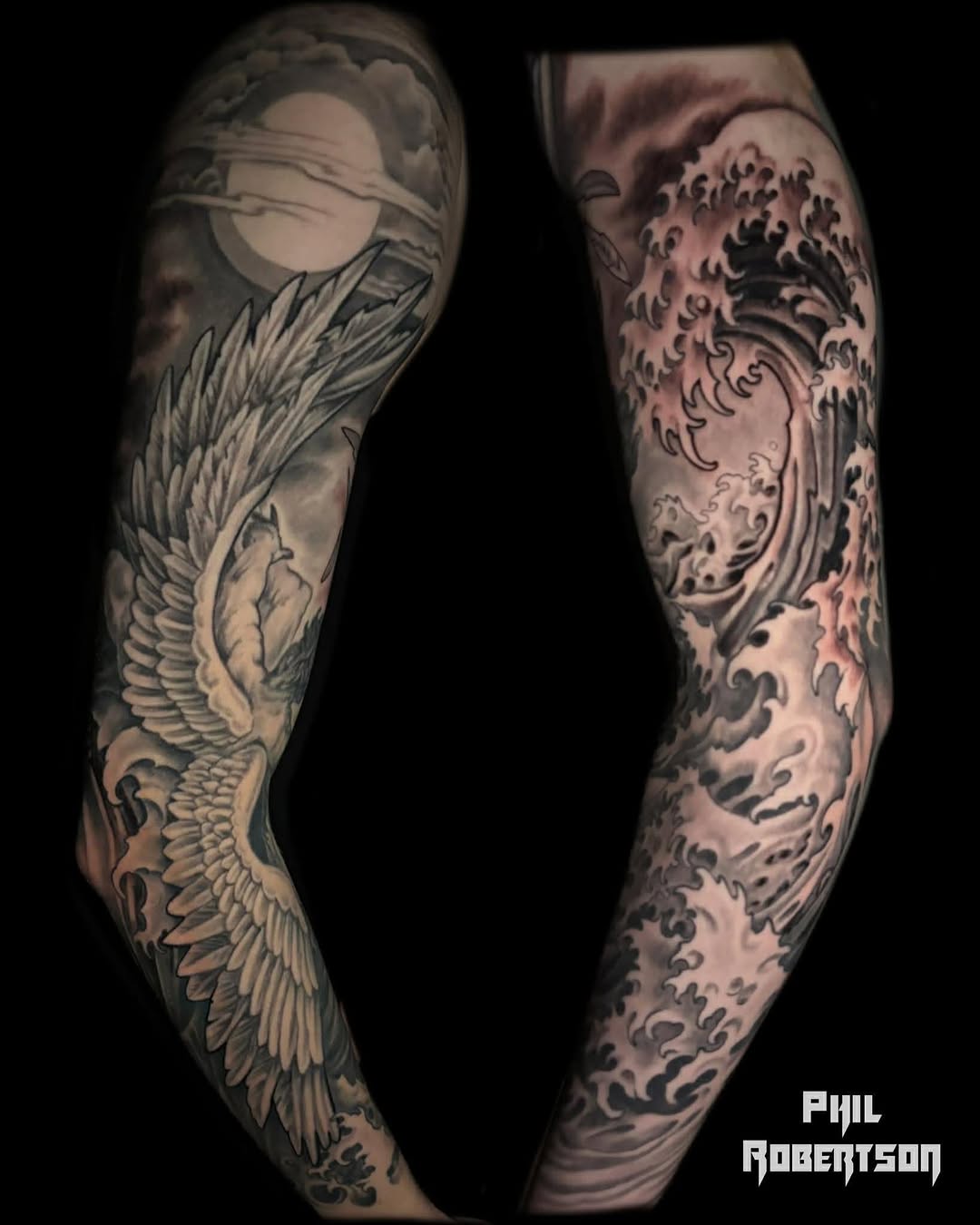 Tattoo by @philrobertsontattoos — black_and_grey