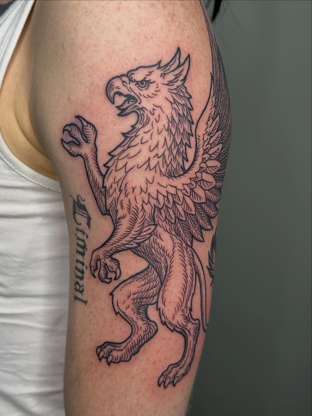 Tattoo by @hunterdoestattoos — blackwork
