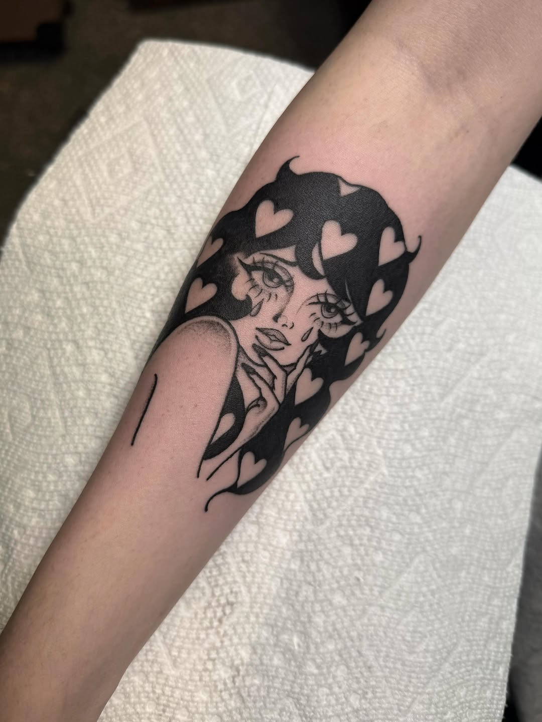 Tattoo by @ayanahtattoos — illustrative, blackwork