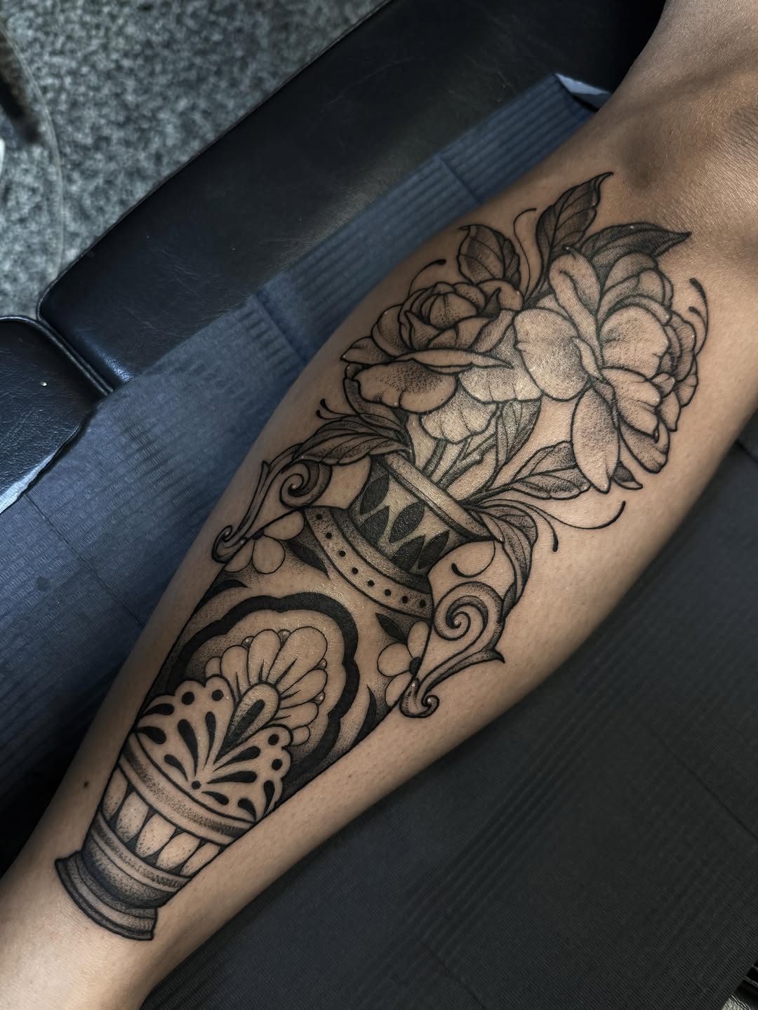 Tattoo by @ayanahtattoos — black_and_grey, illustrative