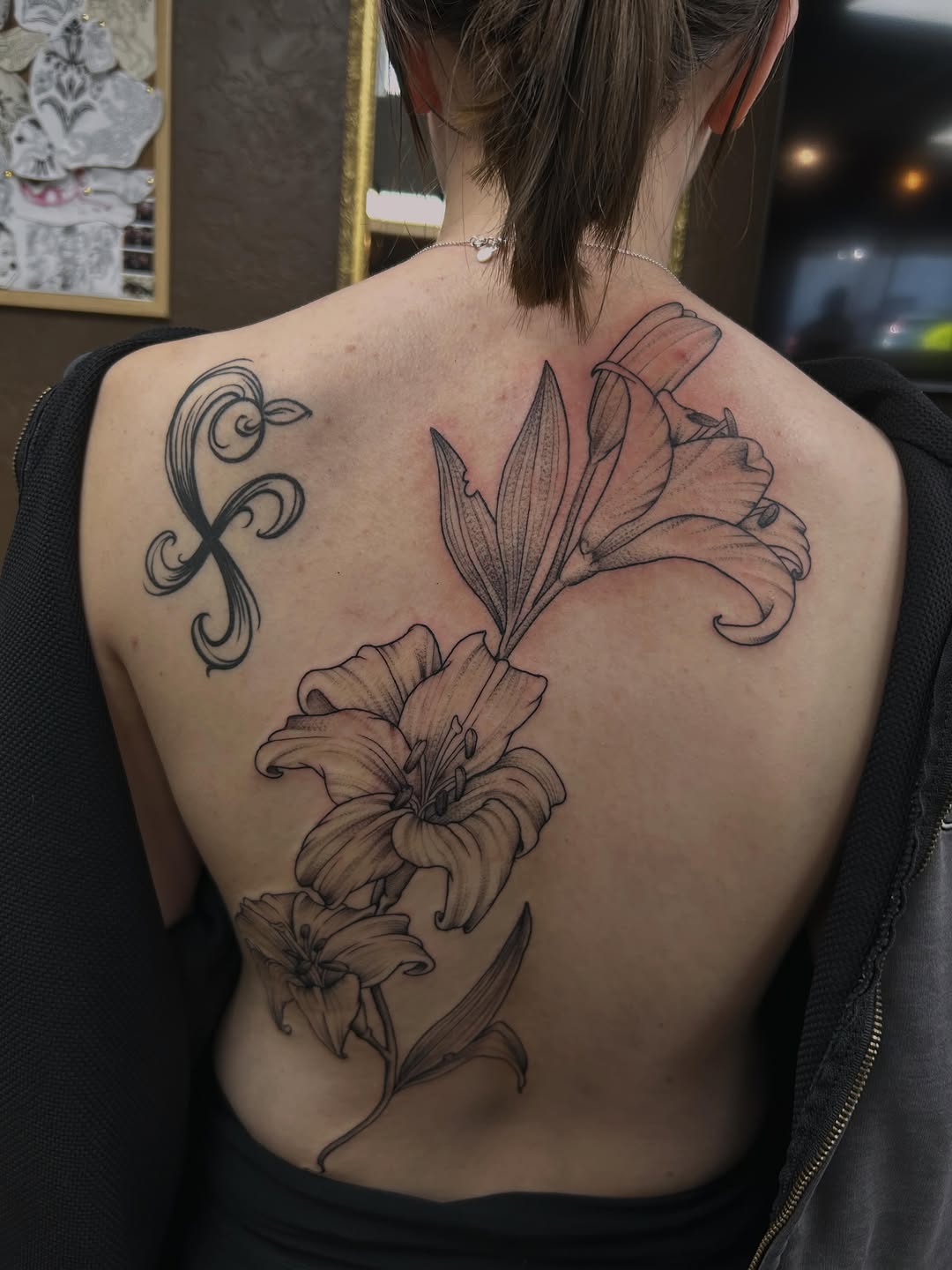 Tattoo by @backhandedculture — black_and_grey, fine_line