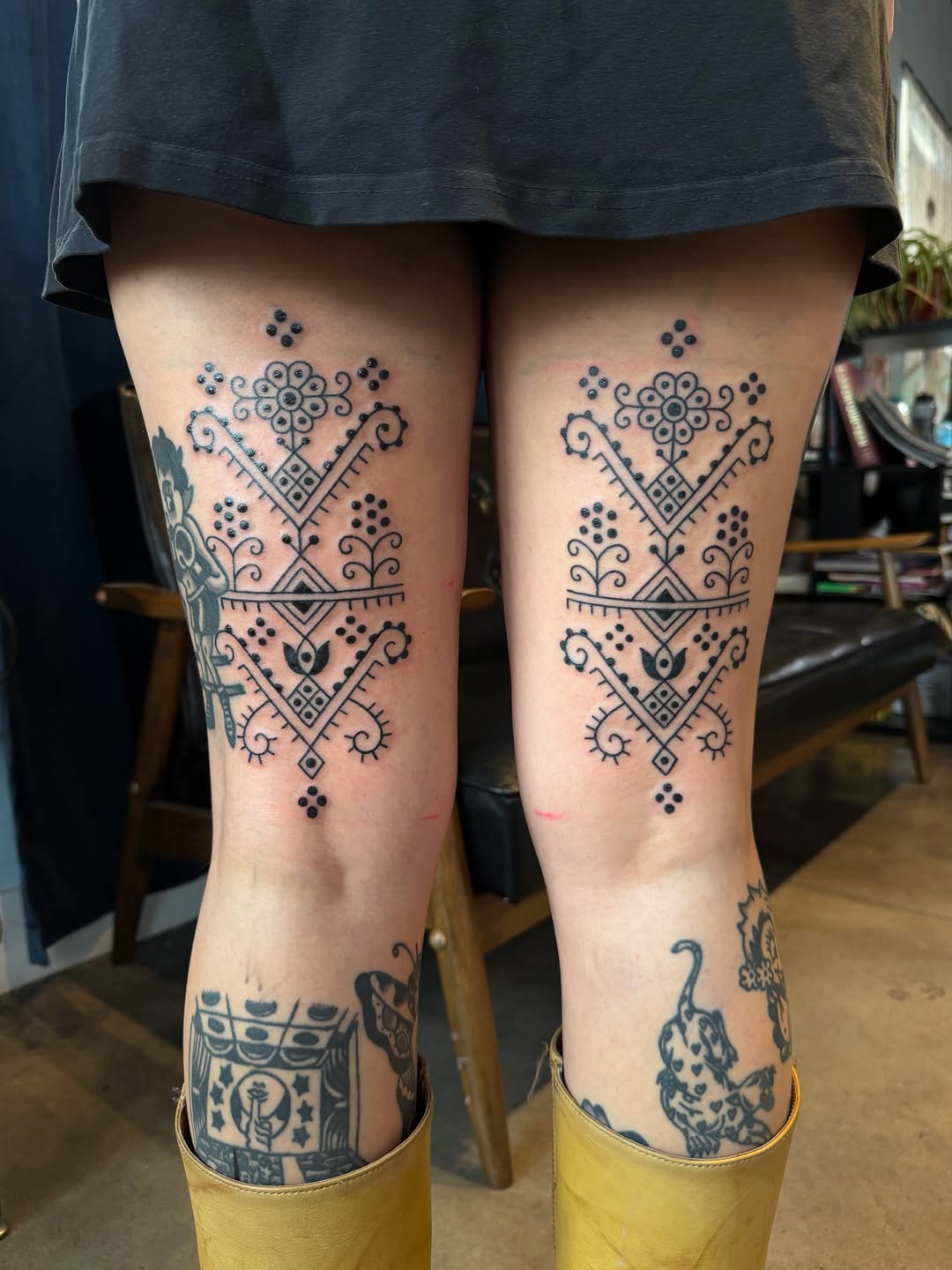 Tattoo by @cosmic___karma โ ornamental, dotwork