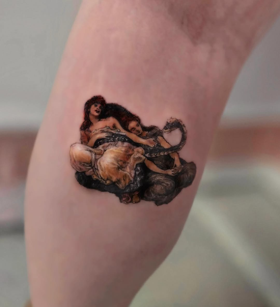Tattoo by @tattt_moisu β realism, black_and_grey