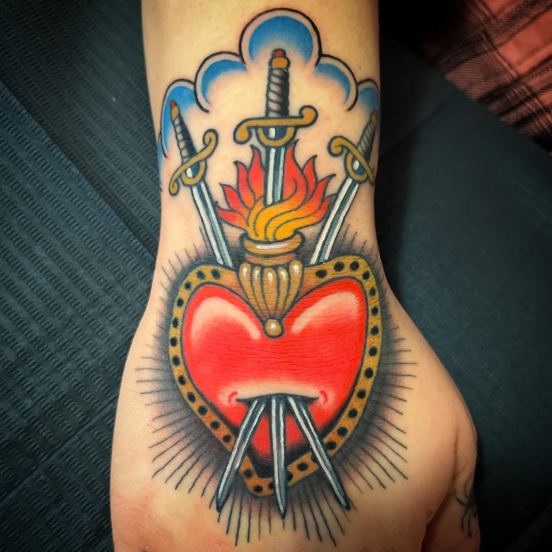 Tattoo by @mamunter — american_traditional, illustrative