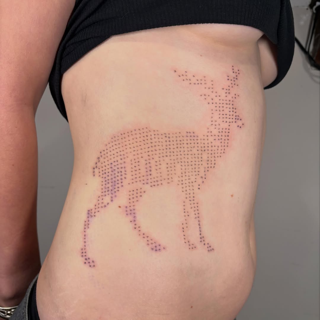 Tattoo by @saint.jillian — dotwork