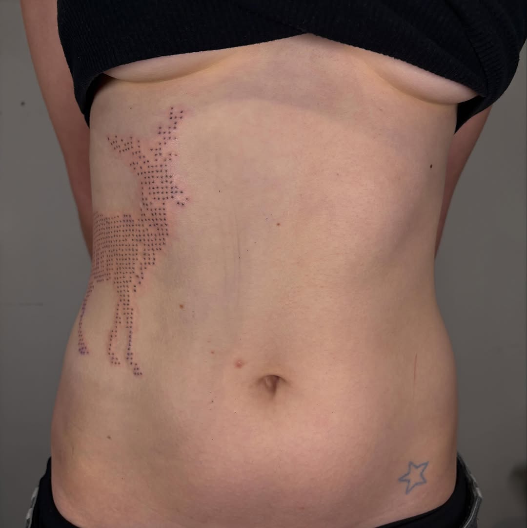 Tattoo by @saint.jillian — dotwork