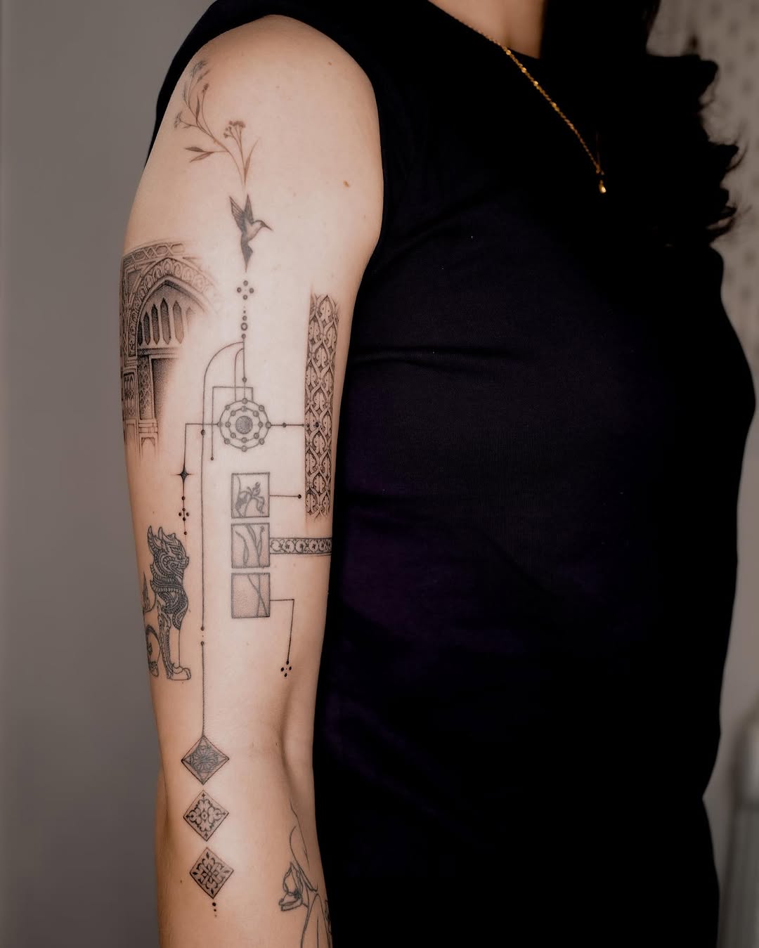 Tattoo by @jjjaylud — geometric, black_and_grey