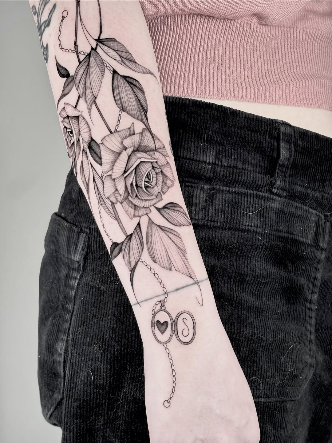 Tattoo by @brittnaami β illustrative, black_and_grey