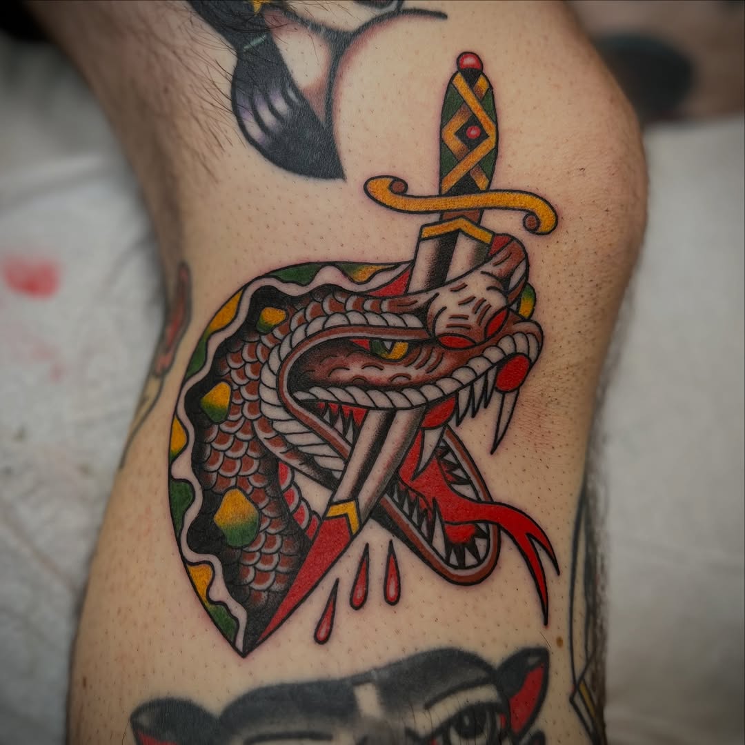 Tattoo by @mamunter — american_traditional, illustrative