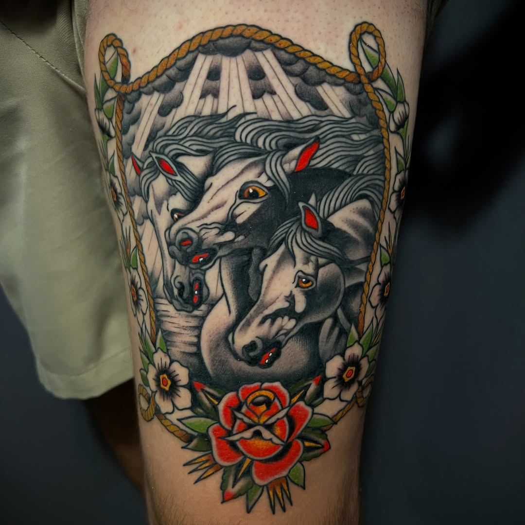 Tattoo by @mamunter — american_traditional, illustrative