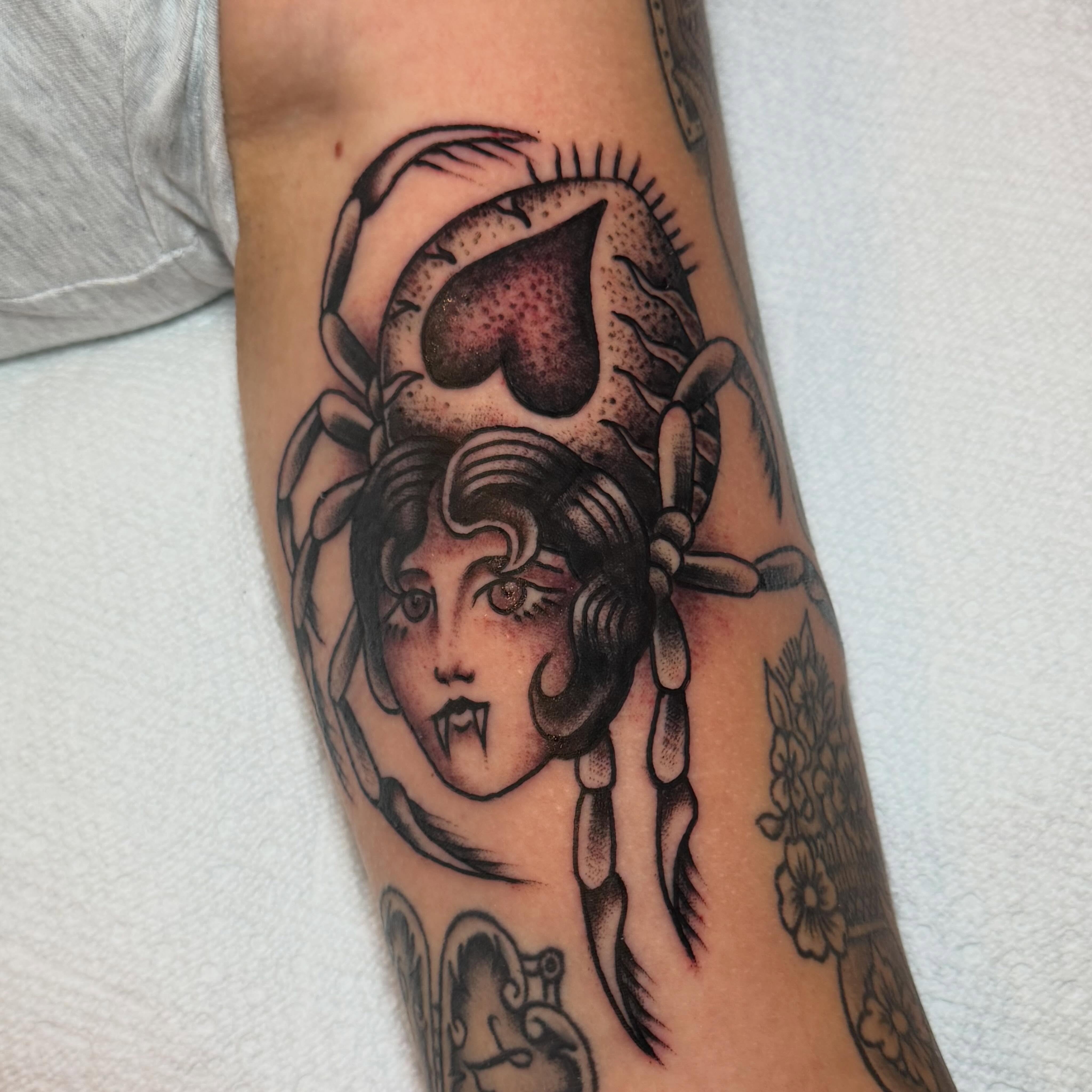 Tattoo by @zoku.tat2 — american_traditional, black_and_grey