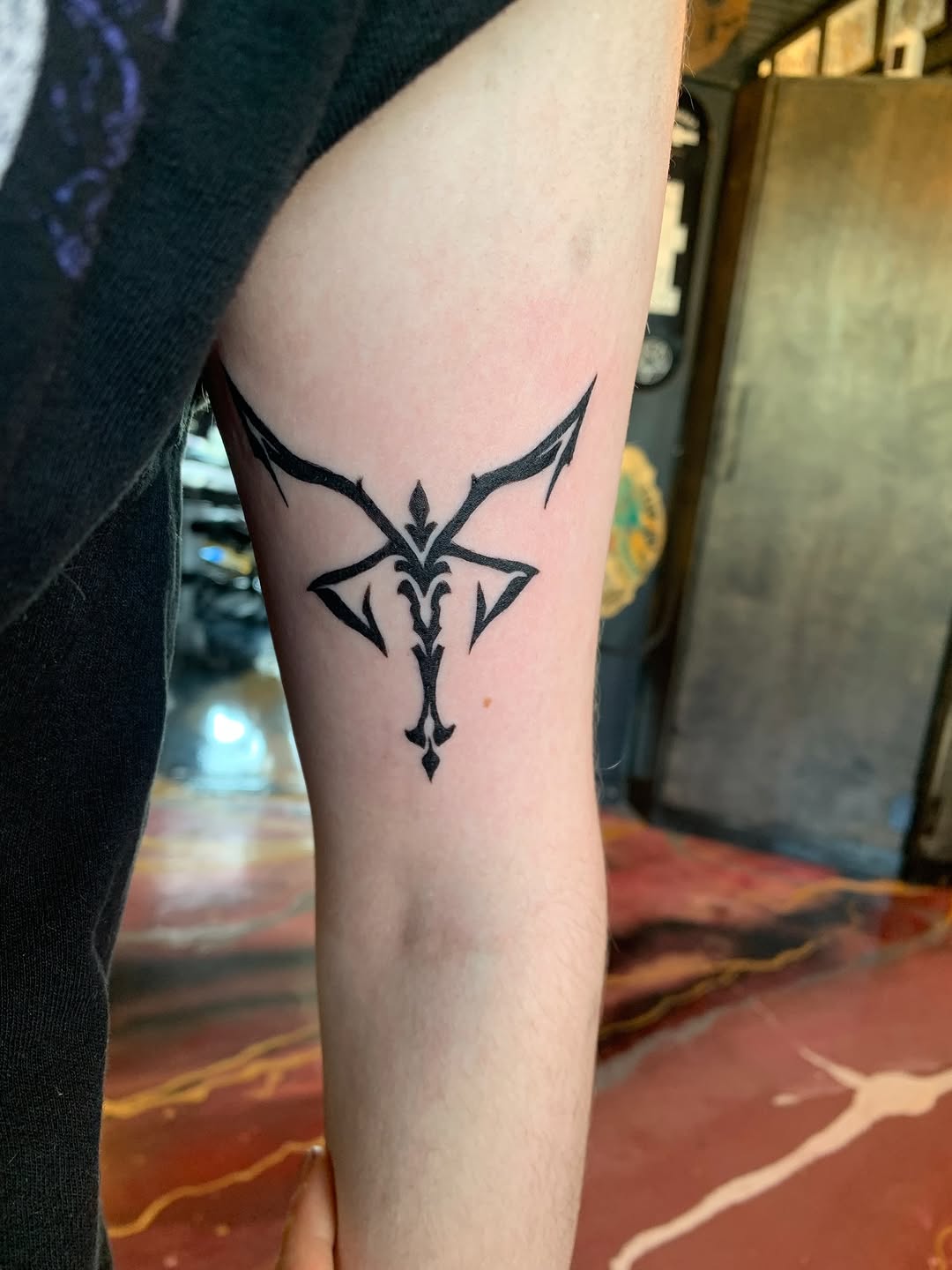 Tattoo by @beehemothtattoo — blackwork, ornamental