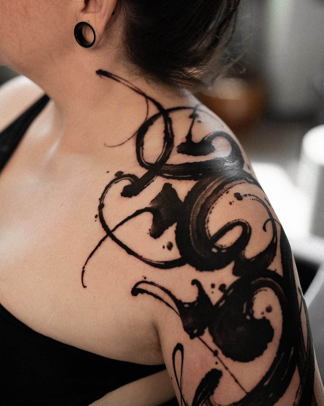 Tattoo by @low.original — blackwork, illustrative