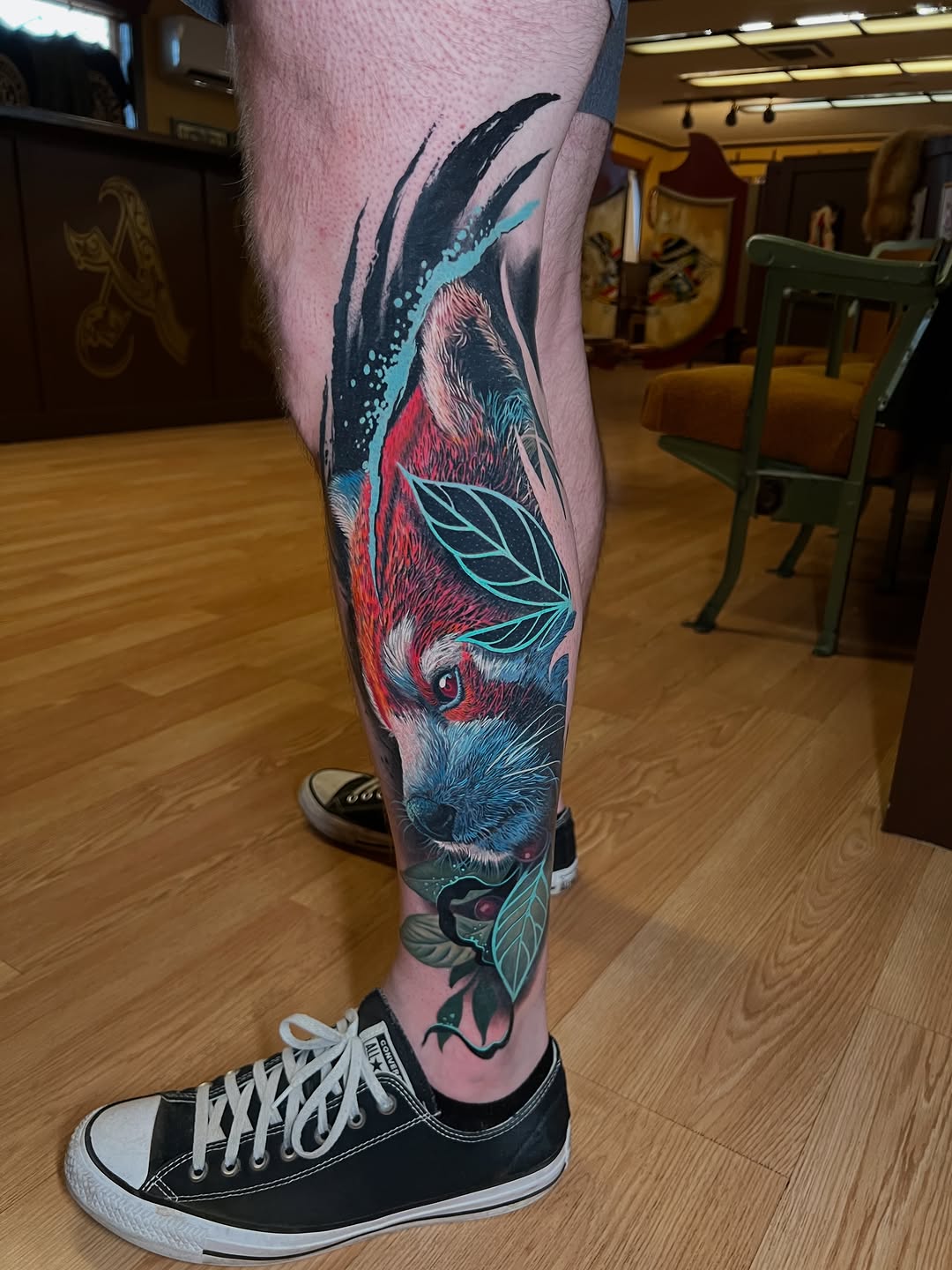 Tattoo by @aaronmckinneytattoo — realism, blackwork