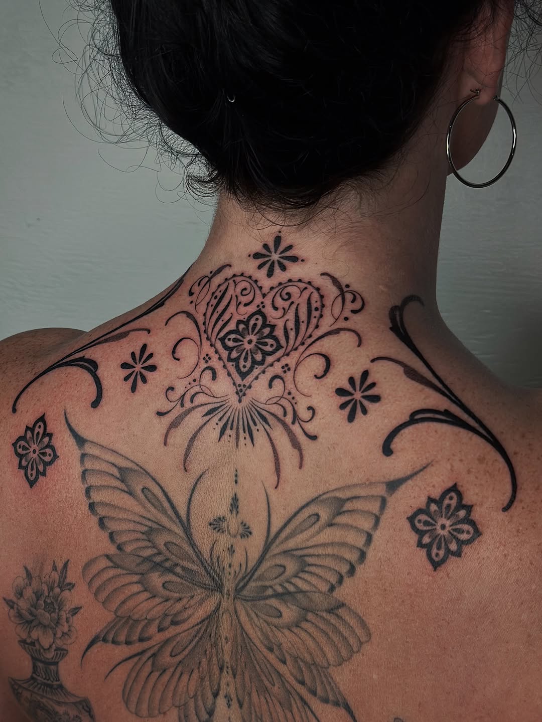Tattoo by @laurynjenesis — black_and_grey, ornamental