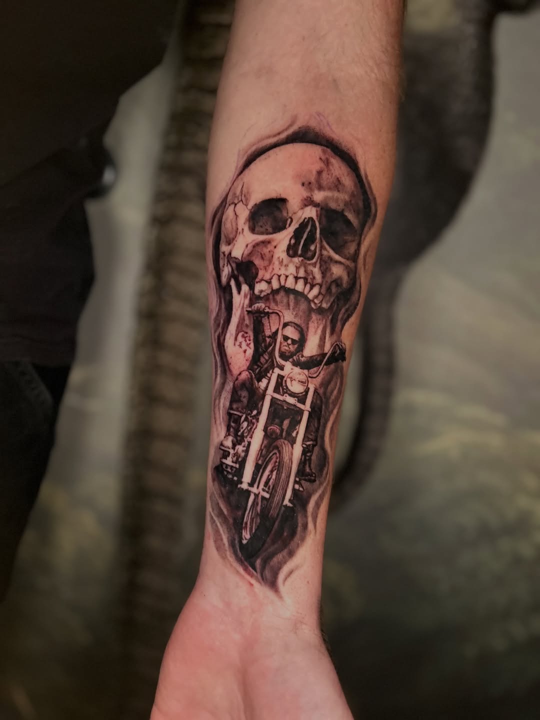 Tattoo by @jakeomen — realism, black_and_grey