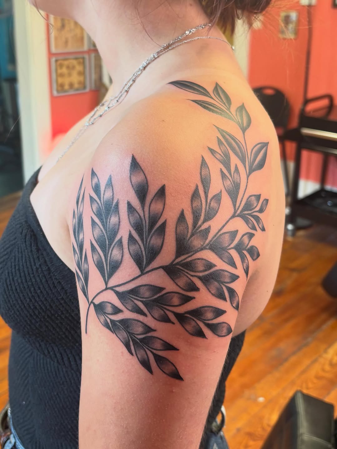 Tattoo by @nate_shahan — black_and_grey, fine_line