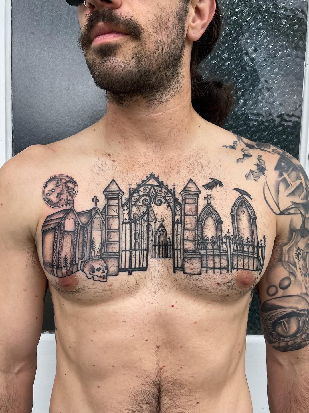 Tattoo by @feliine — black_and_grey, illustrative