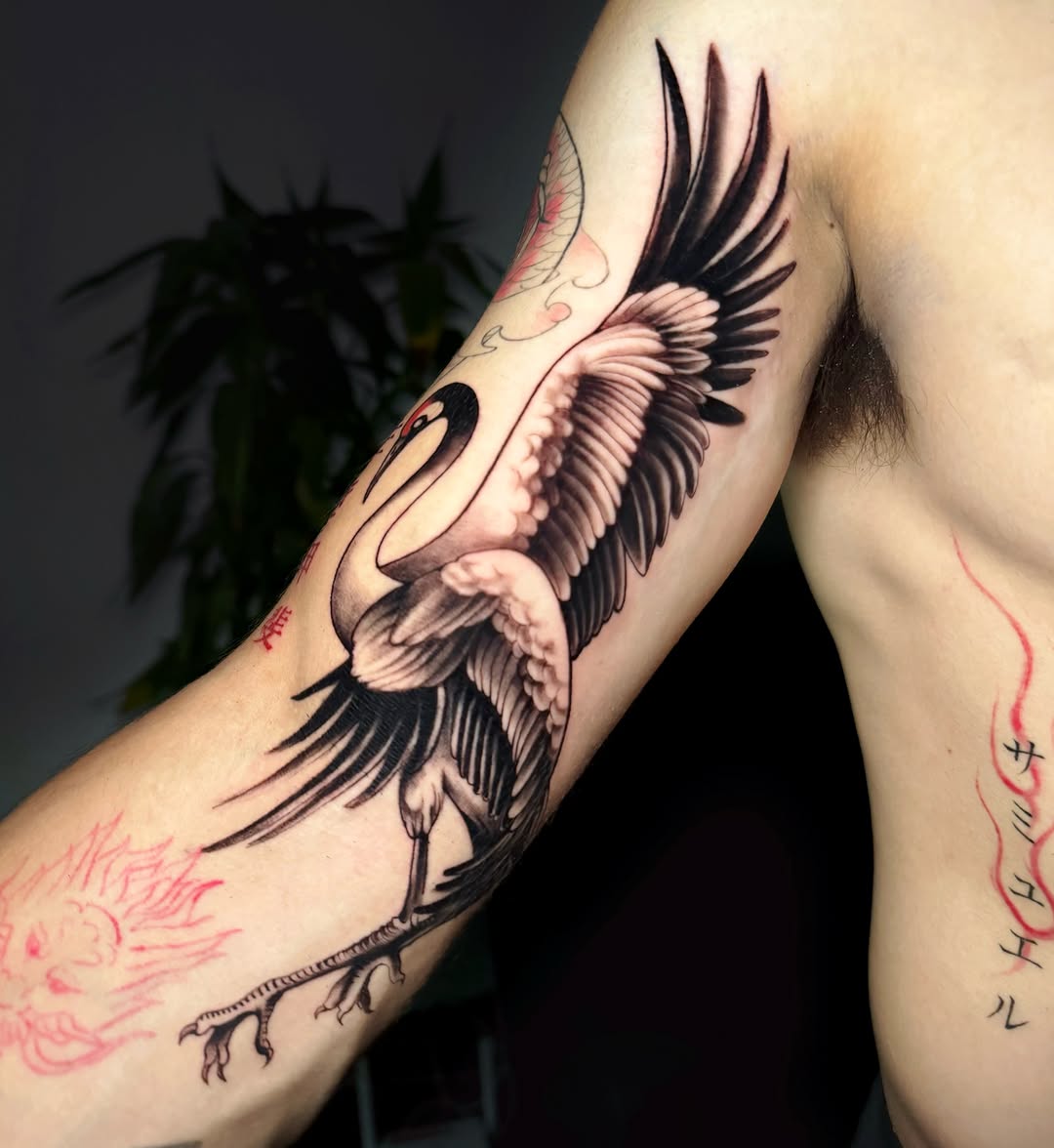 Tattoo by @anacatt.tattoo — japanese_irezumi, black_and_grey