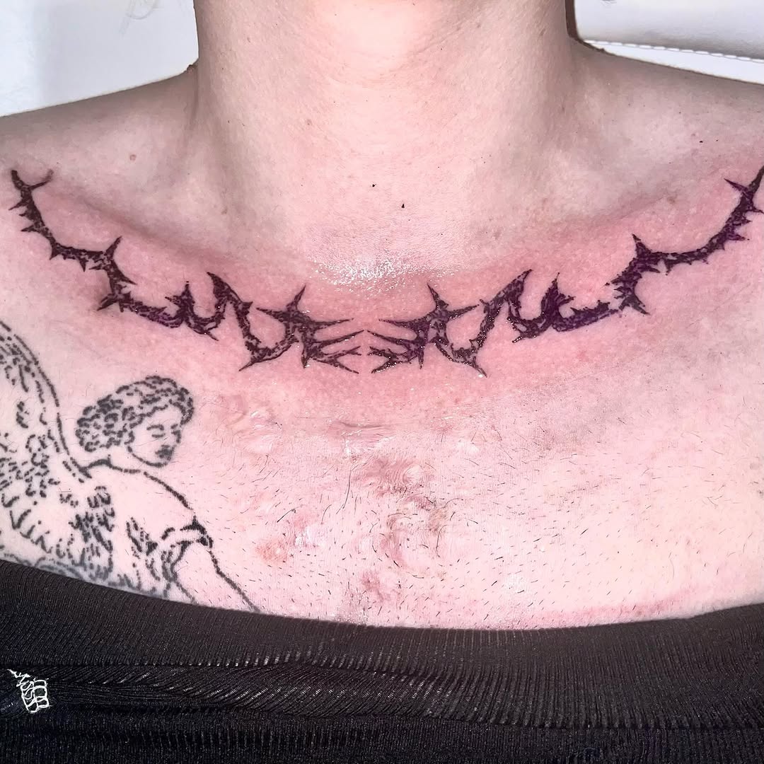 Tattoo by @creaturenomad — blackwork