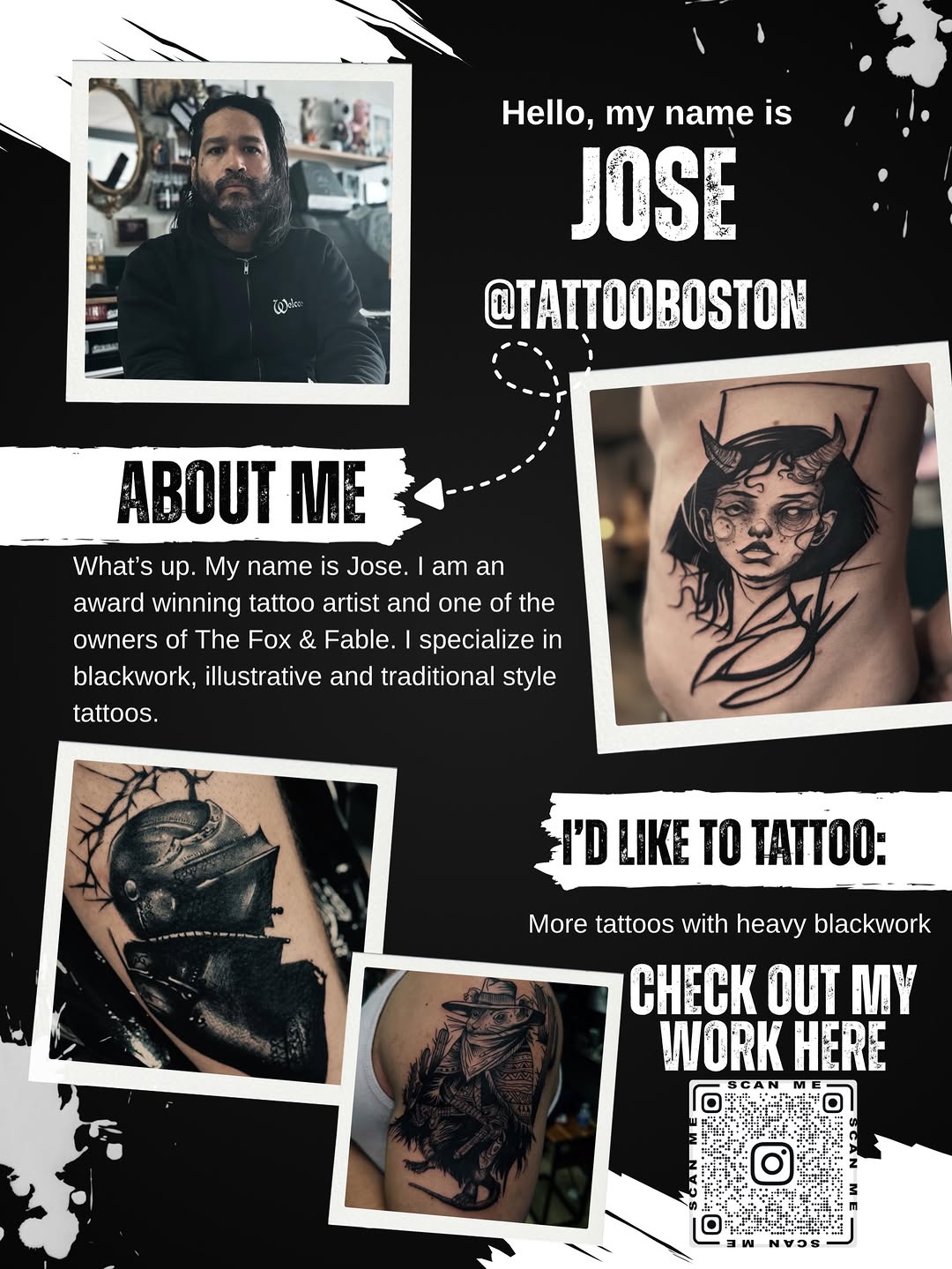 Tattoo by @tattooboston — blackwork