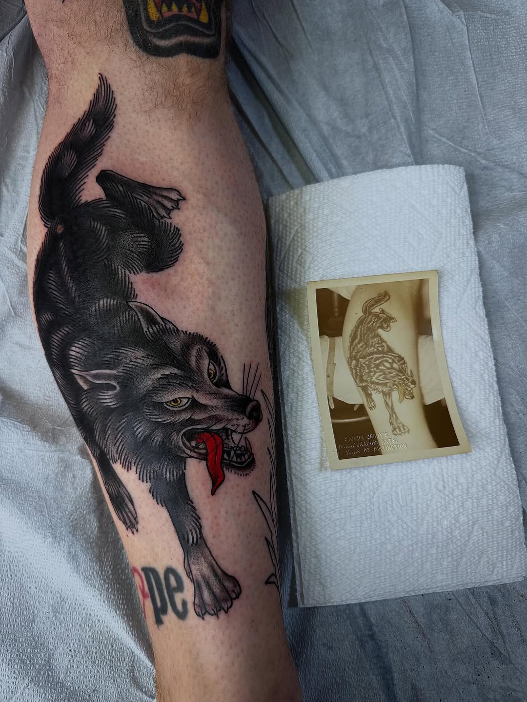 Tattoo by @ericklynchtattoos — black_and_grey