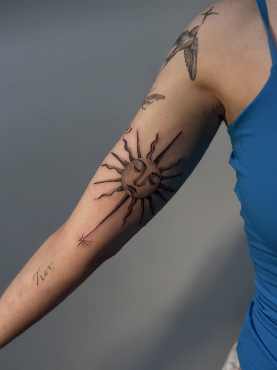Tattoo by @mugshot.ink — black_and_grey, illustrative