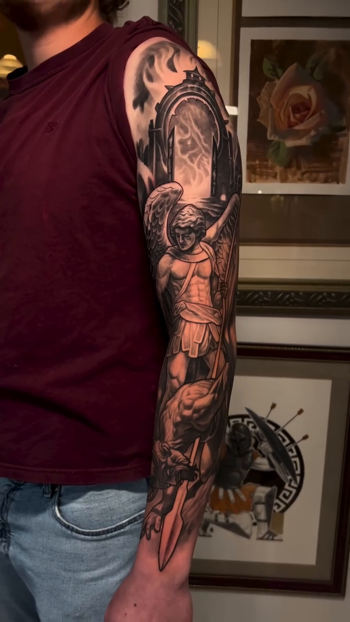 Tattoo by @sam__neer — realism, black_and_grey