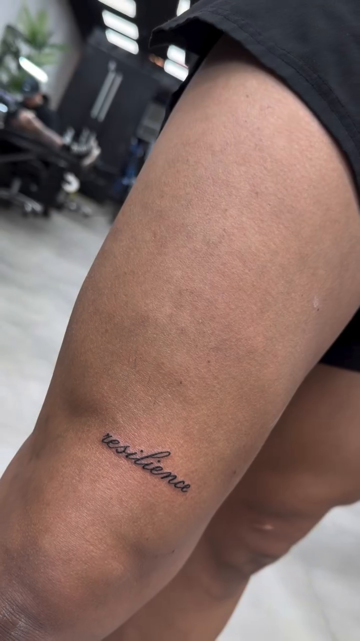 Tattoo by @lina_valentina — fine_line, lettering_script