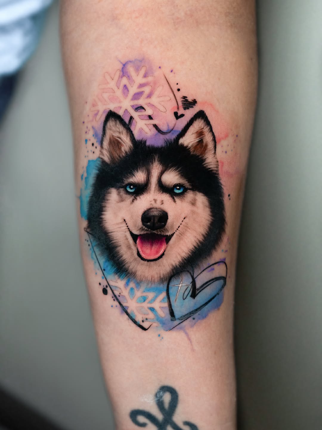 Tattoo by @falcontattooist — realism, watercolor