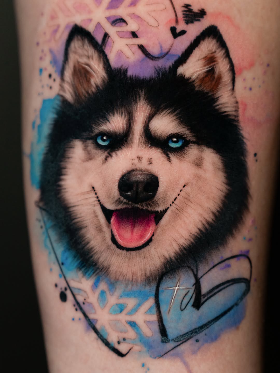 Tattoo by @falcontattooist — realism, watercolor