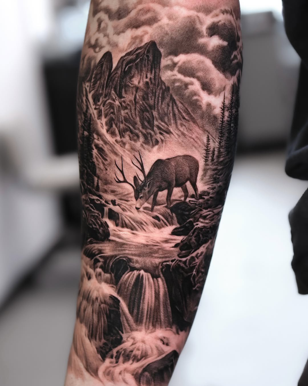 Tattoo by @hoa._.tattoo — realism, black_and_grey