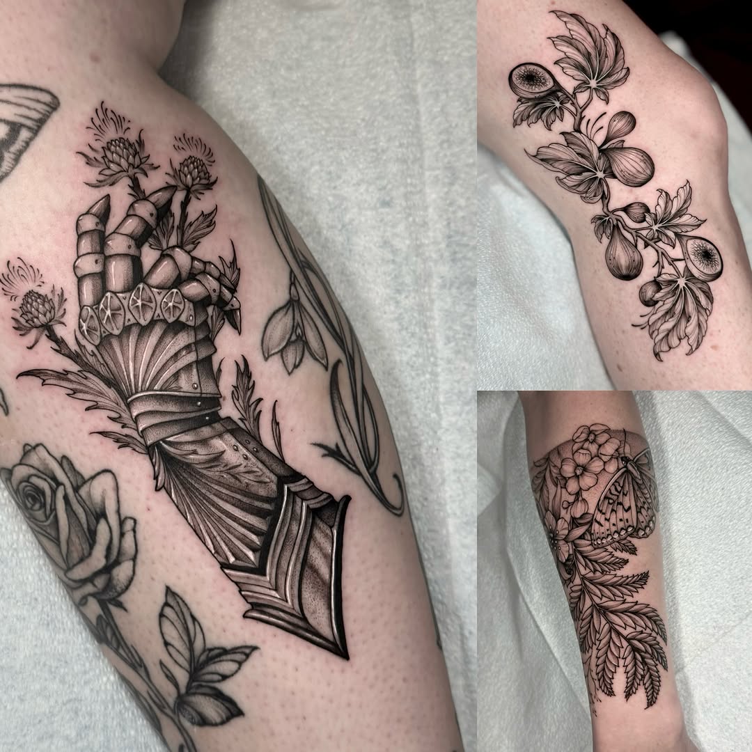 Tattoo by @kathrynsemusart — illustrative, black_and_grey