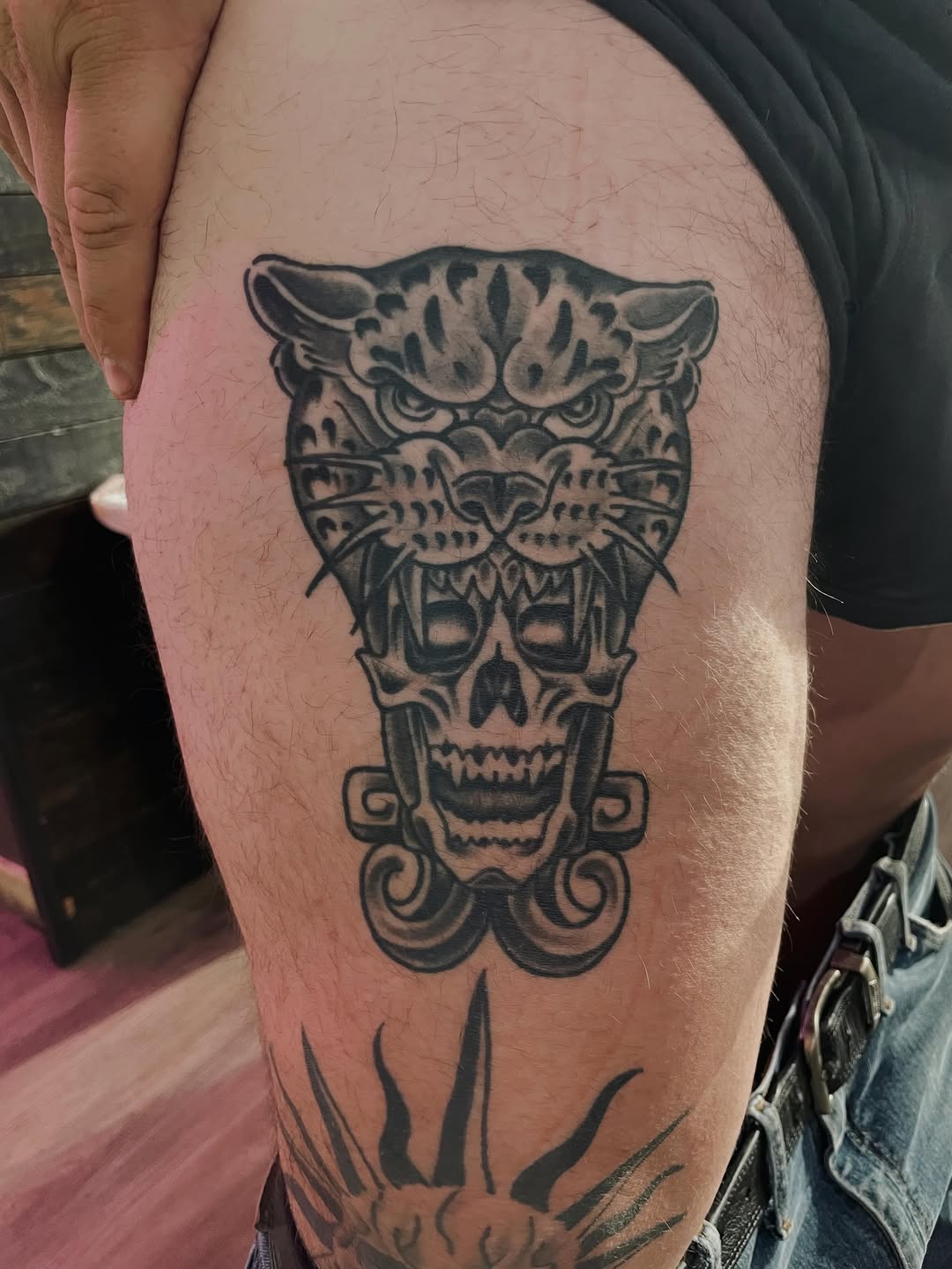 Tattoo by @cxvlba — blackwork, black_and_grey