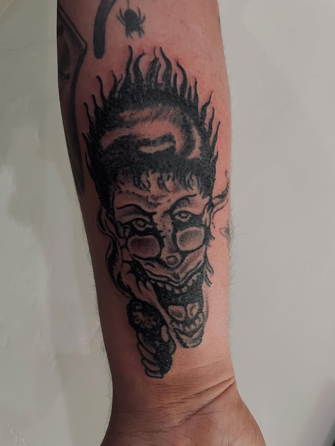 Tattoo by @cxvlba — blackwork, illustrative
