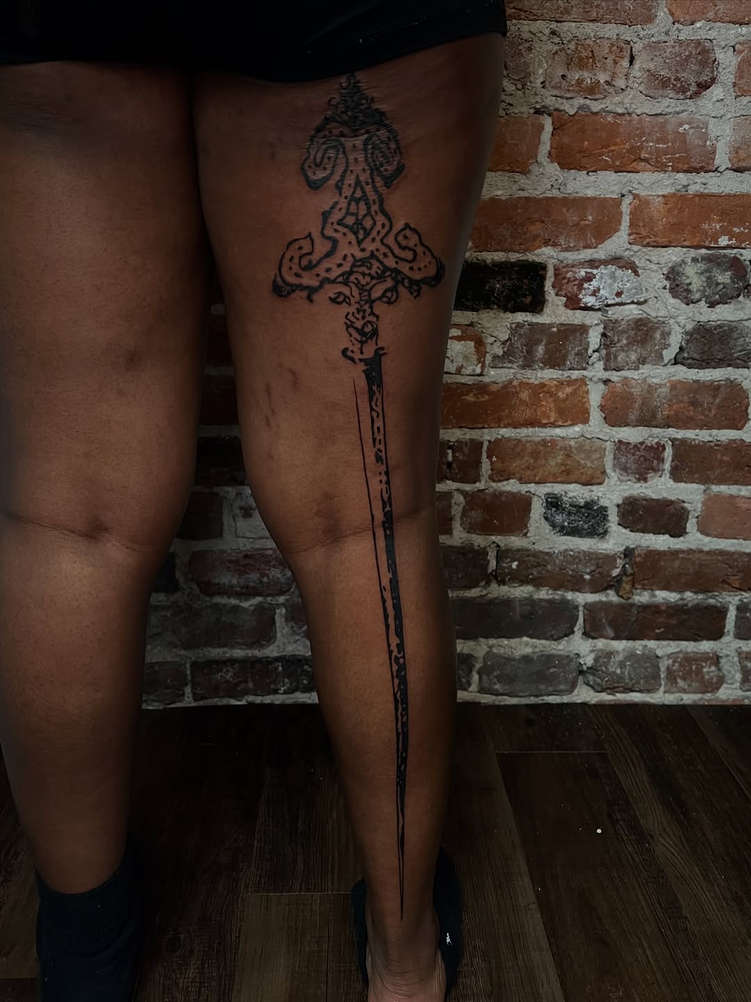 Tattoo by @uncomfycomfort โ illustrative, blackwork