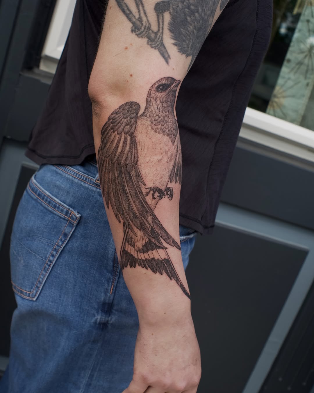 Tattoo by @kevinrotramel — black_and_grey