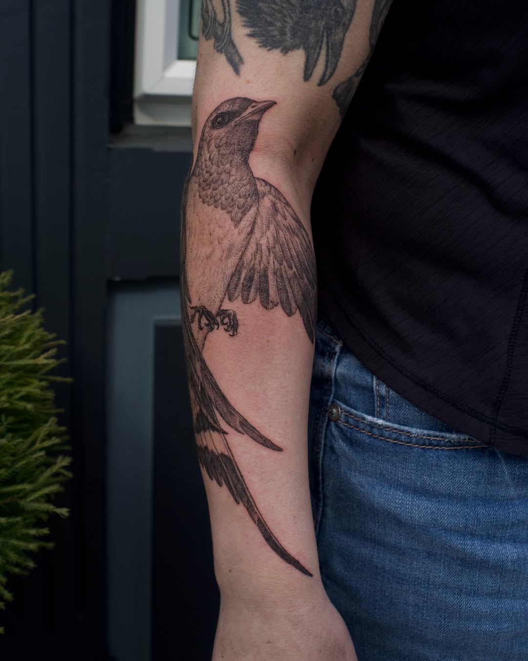 Tattoo by @kevinrotramel — black_and_grey