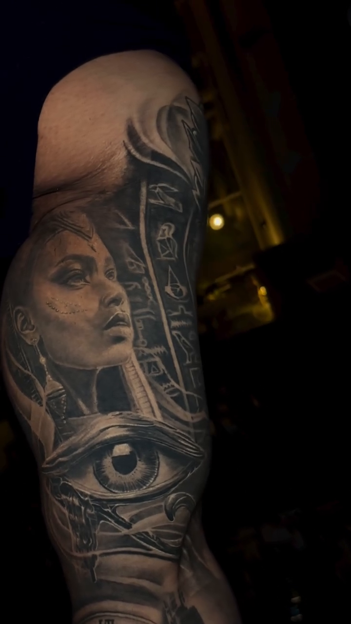 Tattoo by @crisp_ink โ realism, black_and_grey