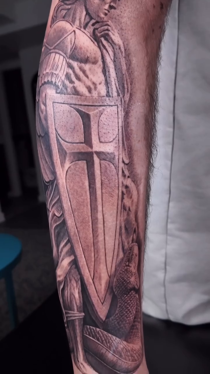 Tattoo by @carlos__macedo โ realism, black_and_grey