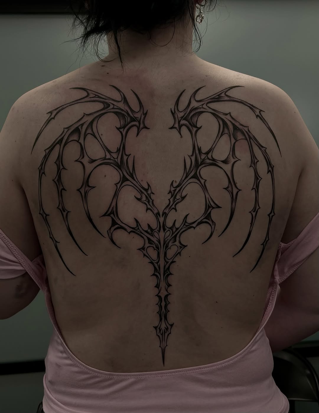 Tattoo by @diamondphoenix_ — blackwork, ornamental