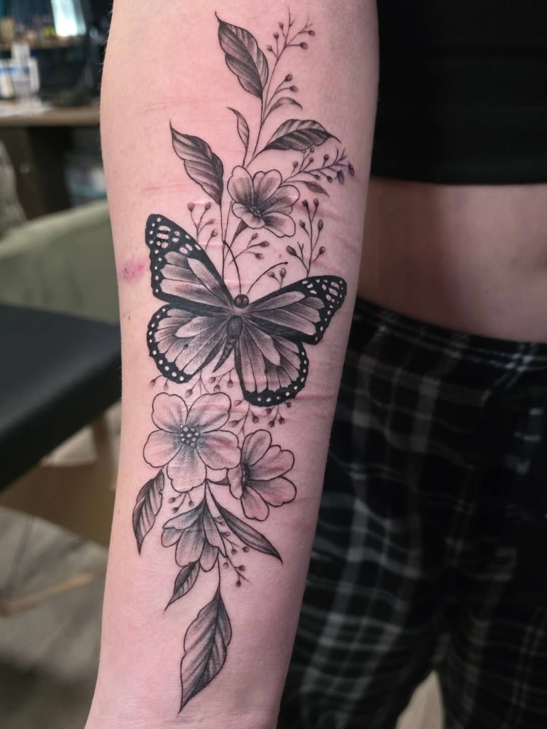 Tattoo by @inkbycrab — illustrative, black_and_grey