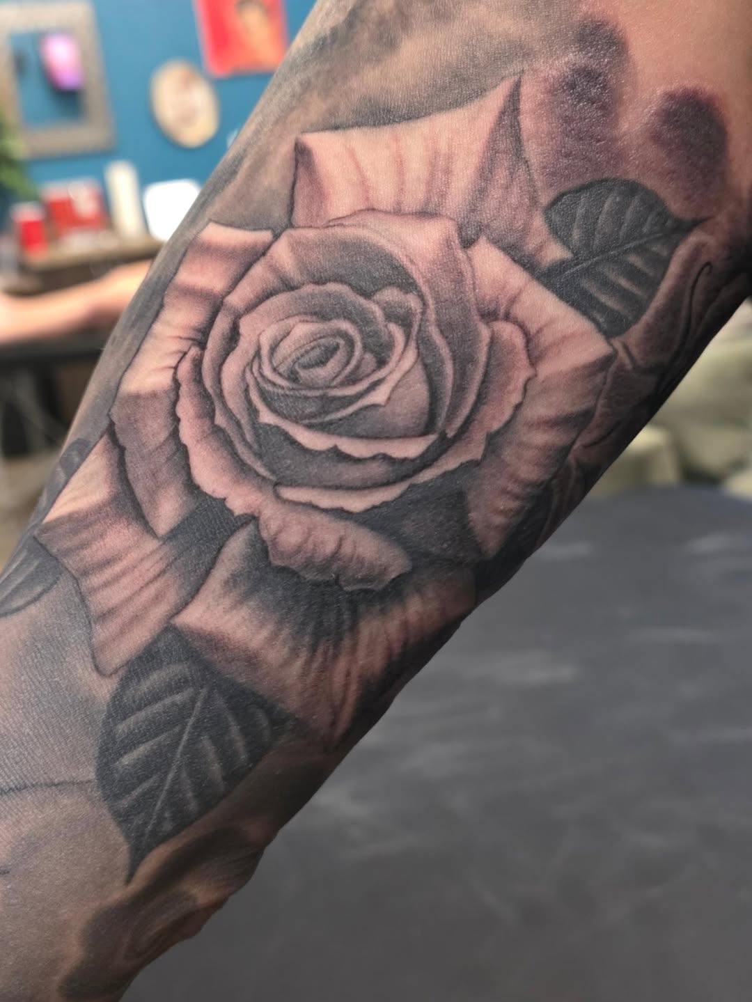 Tattoo by @inkbycrab — black_and_grey, realism