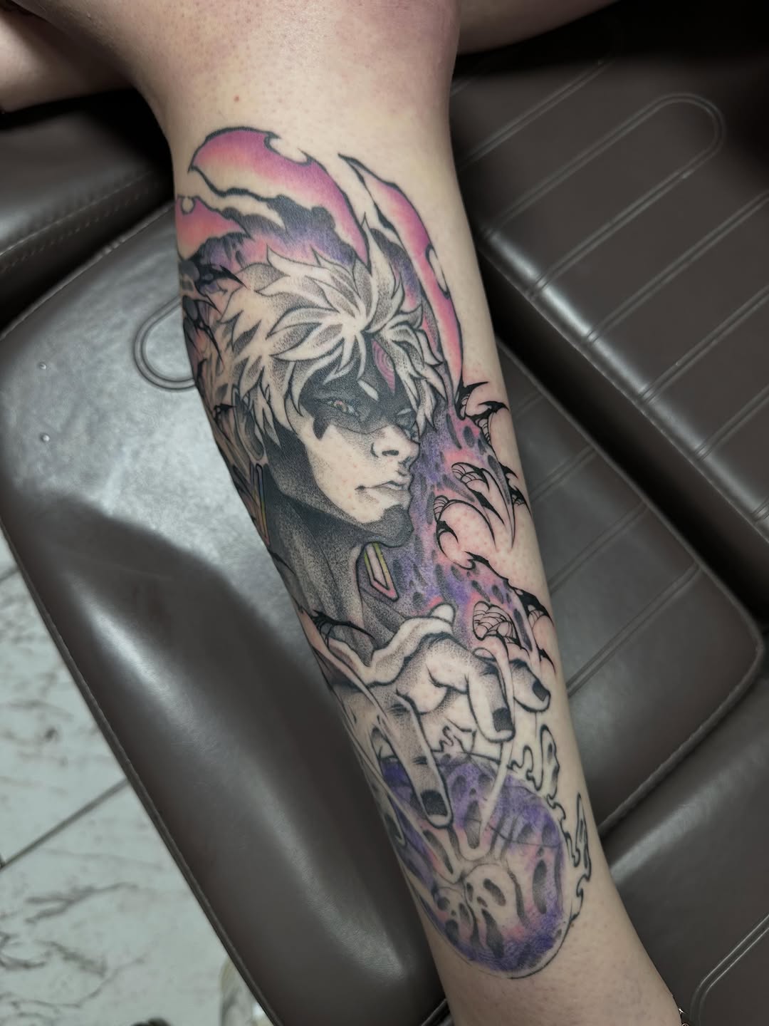 Tattoo by @jam_inkz — illustrative, anime