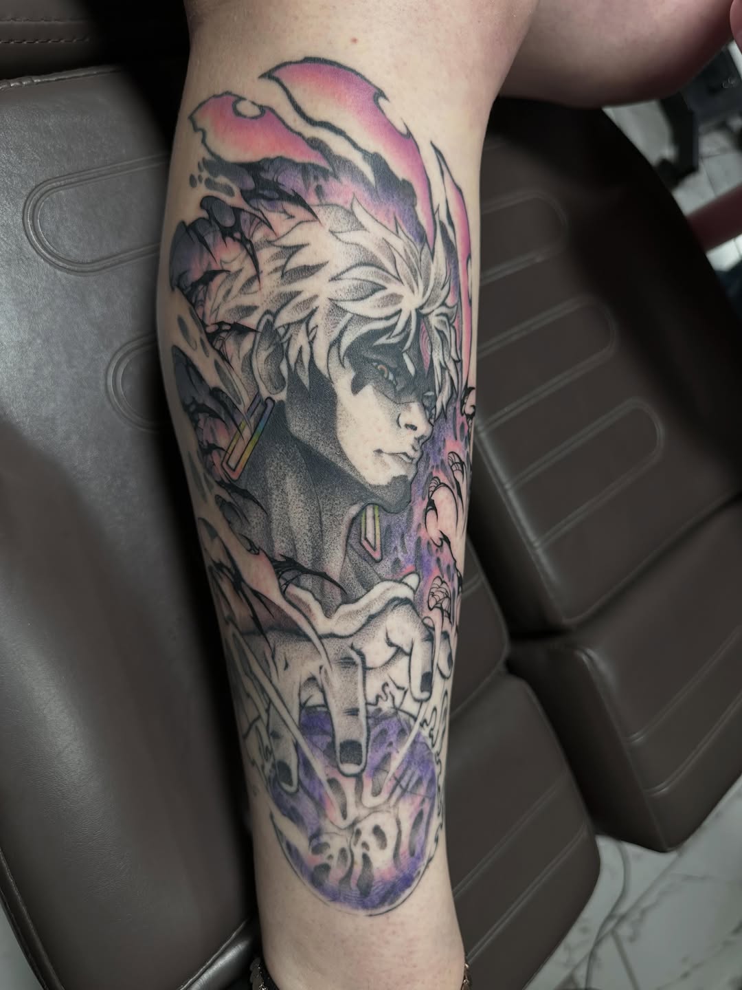 Tattoo by @jam_inkz — illustrative, anime